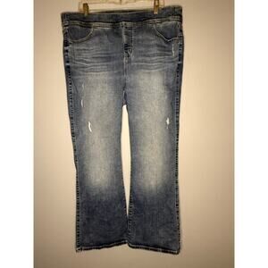 Torrid Women’s 2X Pull On Boot Cut Jeans Super Soft Slimming Stretch Fit EUC